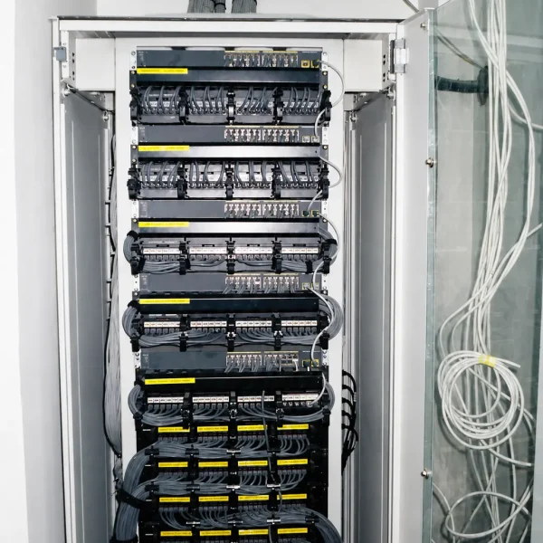 A vertical photo of a technical equipment closet result 600x600