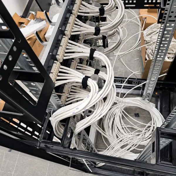 High resolution indoor photo of a network telecom result 600x600